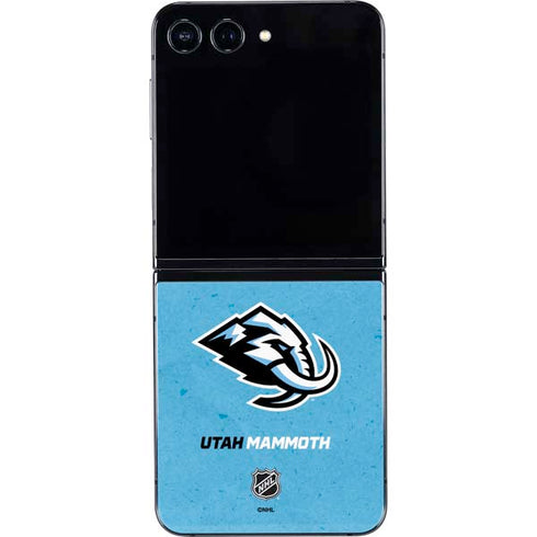 NHL Utah Mammoth Distressed Blue Galaxy Z Flip5 5G Skin